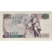 GREAT BRITAIN UK 1984 . TWENTY 20 POUNDS BANKNOTE . ERROR . WET INK TRANSFER